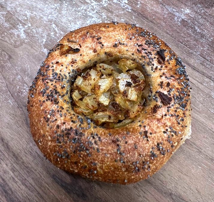 This bialy tasted like my home country of Austria. It was so tasty!