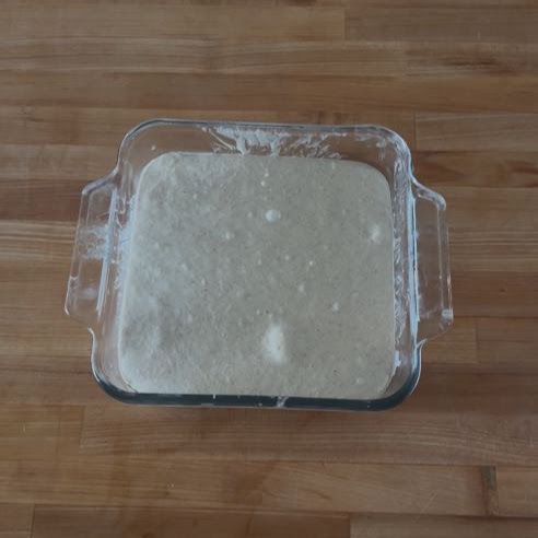 The dough will completely relax between folds, don’t expect it to have lines where you have folded it.