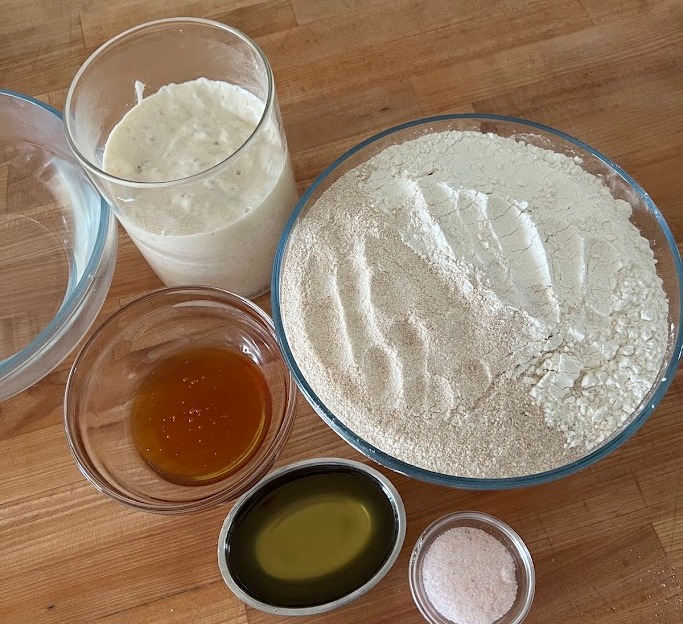 Feel free to sub out different sweeteners or fats. You can also make a spelt starter for this loaf.