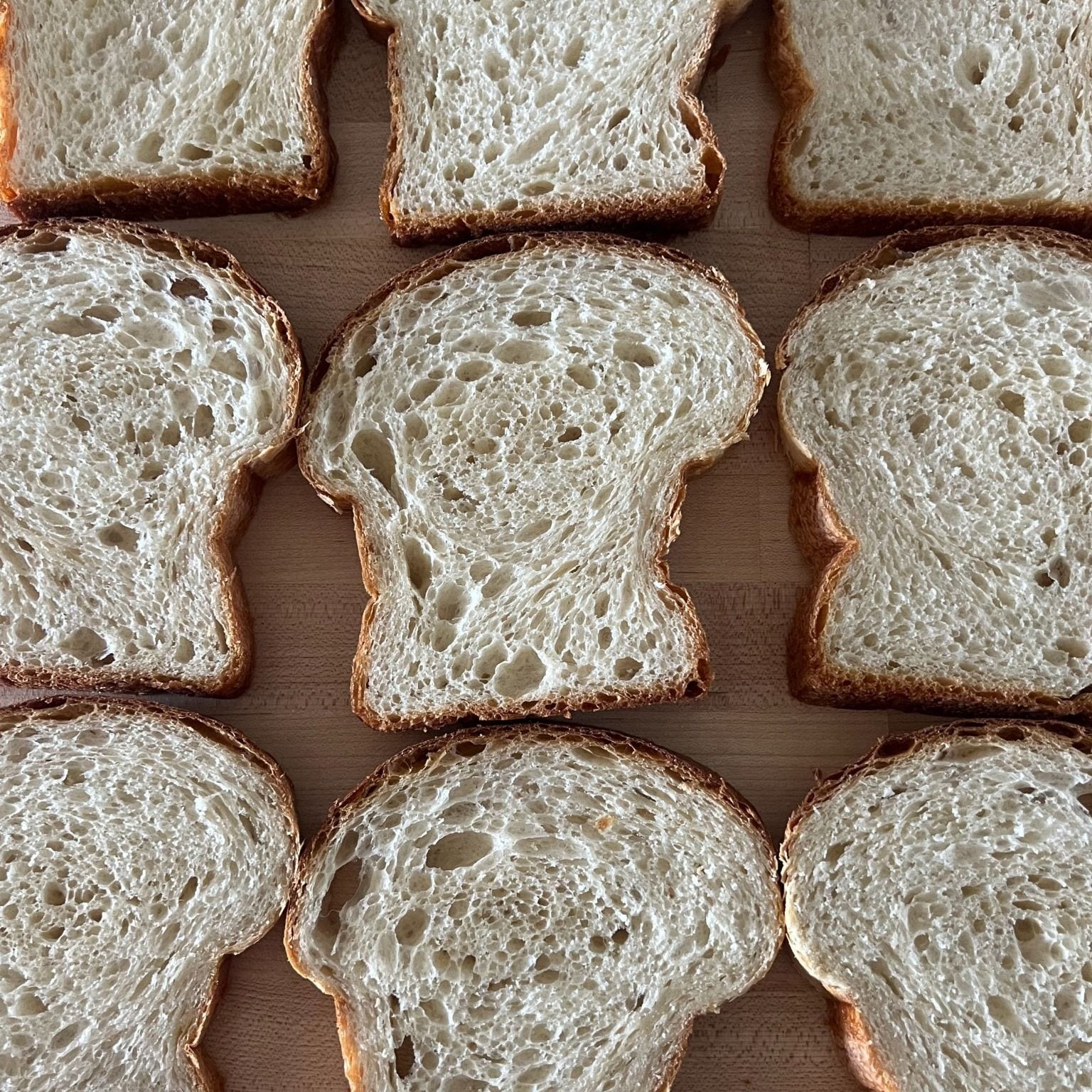 Light brioche loaf with soft golden crumb
