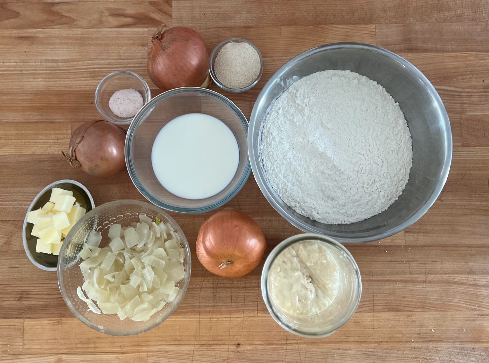 Everything you need, including the boiled onion