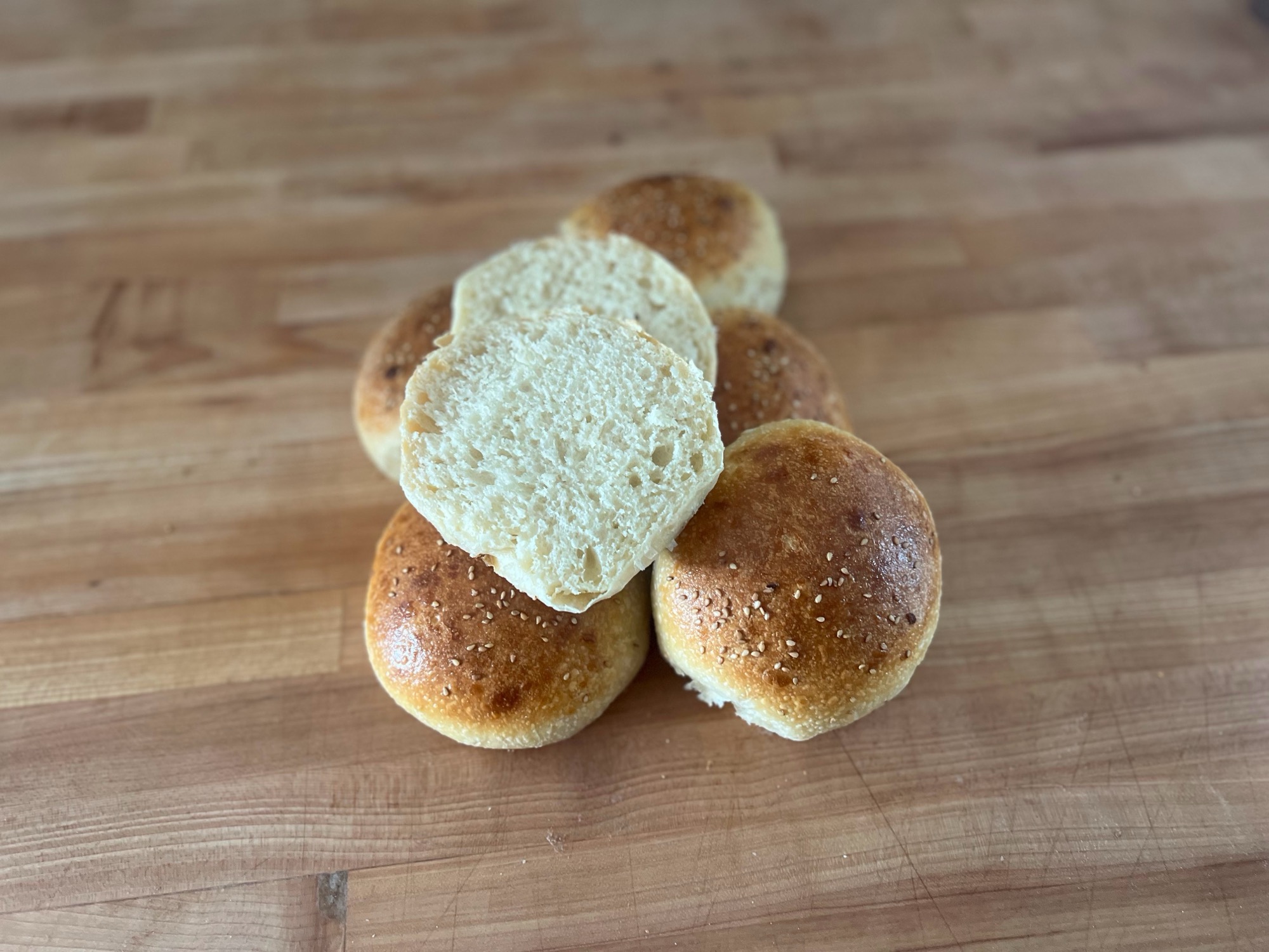 Soft, even crumb